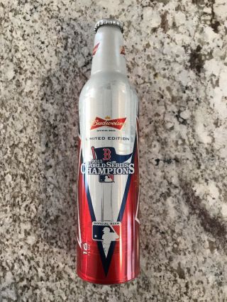 2013 Boston Red Sox World Series Champions Limited Edition Budweiser Bud Bottle