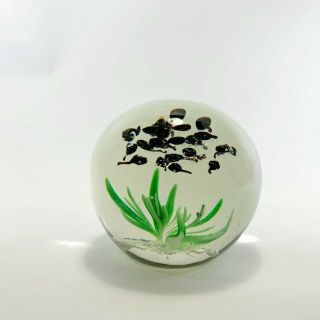 Vintage Dynasty Gallery Heirloom Glass Paper Weight Tadpole Animal Collectors