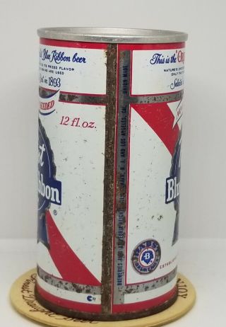 1968 PABST BLUE RIBBON NO OPENER NEEDED PULL TAB BEER CAN MILWAUKEE WI 2