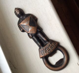 Okeefe Bottle Opener - Canada Beer Vintage Knight Armour O’keefe Ale Advertising