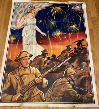 Liberty Bond Poster Military War Day Donaldson Litho Co Newport Ky