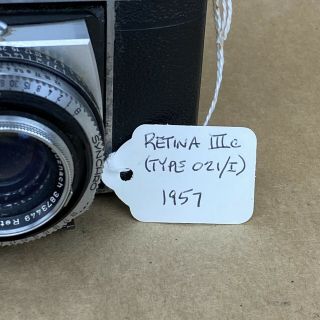 Kodak Retina IIIc (Type 021/I) Vintage 1957 Camera W/ 50mm F2 Xenon 2