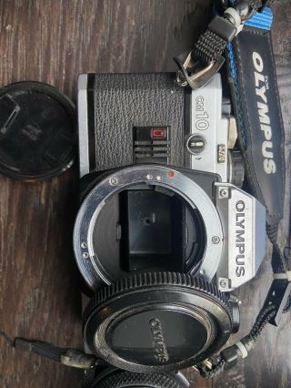 Vintage Olympus OM10 SLR Film camera bundle 2