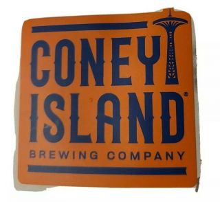 Coney Island Brewing Co.  Craft Beer Brewery Logo Sticker Coney Island Brooklyn