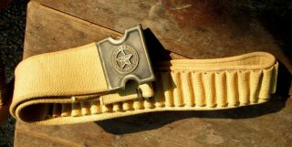 Texas Ranger Canvas Cartridge Belt