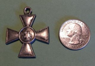 Russian Ww I Era,  Silver Cross Of St.  George 4th Class Bravery Medal,  985162