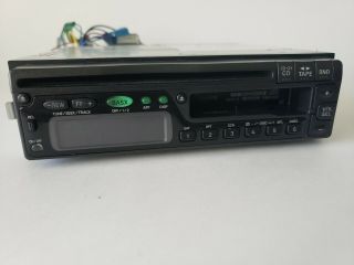 Vintage Sanyo Fxcd - 500 In Dash Stereo Dual Cassette Cd Detachable Face 4 Channel