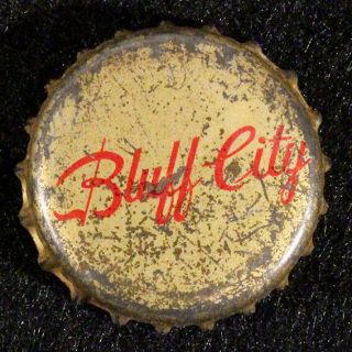 Bluff City Cork Beer Bottle Cap Alton,  Illinois Vintage Brewery Crown Old 1950 