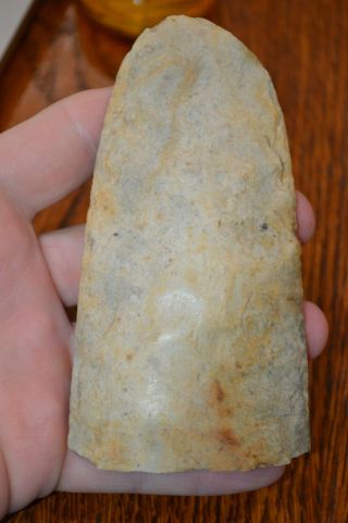 Outstanding Highly Polished Mississippian Flint Gouge Pulaski Co,  Il 5 X 2.  5