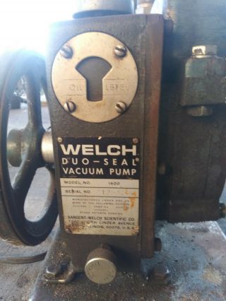 Vintage Welch Duo Seal Vacuum Pump