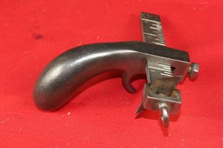 Vintage C.  S.  Osborne Pistol Grip Leather Cutting Draw Gauge Slitting Tool
