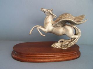 Chilmack Fine Pewter Pegasus Winged Horse Signed R Sylvan 1978 Limited Ed 361