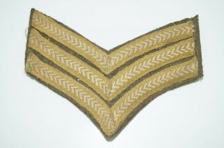 Ww1 British Canadian Bef Cef Sergeants Sleeve Rank Patch