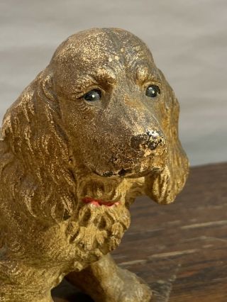 Hubley Cocker Spaniel Dog Cast Iron Doorstop All 5 Pounds 7 Inch Long