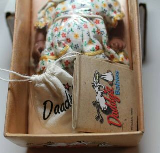Vintage Black Girl Doll Resin by Daddy ' s Babies Still wrapped in plastic 3