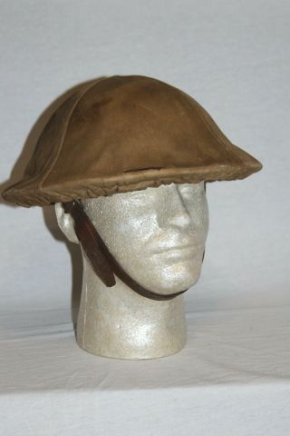 Ww1/ww2 British,  U.  S.  Brodie Helmet Cover,  Cotton,  Tan,  Parade Helmet,  H35