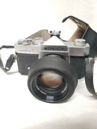 Vintage Konica Autoreflex T 35mm Camera & 57mm f/1.  4 Hexanon lens 2
