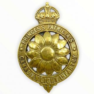 Ww1 Canadian Cef Ppcli Princess Patricias Canadian Light Infantry Cap Badge