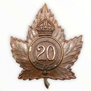Ww1 Canadian Cef 20th Battalion Cap Badge 2