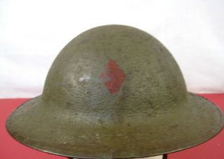 Wwi Us Army Aef M1917 Helmet W/liner Hand Painted - 5th Infantry Div.  Emblem 2