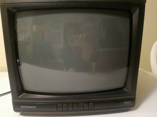 Vintage 1993 Philips Magnavox 13 " Color Tv Television -