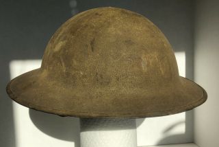 Unrestored 1916 - 17 WWI British MK1 Brodie Tommy Helmet FS 182 2