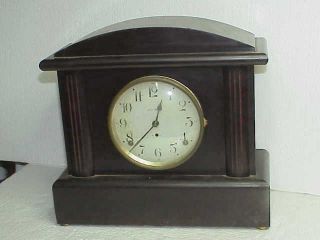 Vintage Seth Thomas Adamantine Mantle Clock With An 89al Movement Parts Repair B