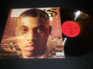 Nas It Was Written Lp 1996 Us Pressing Vtg Sony 12 " Hip - Hop