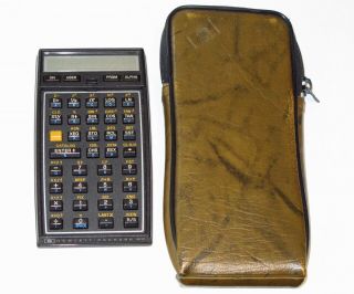 Vintage Hp 41c Hewlett Packard Calculator,  With Case