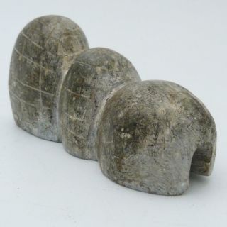 Vintage Inuit Stone Carving Of An Igloo