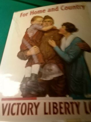 Huge Wwi World War 1 1918 Victory Loan Alfred Everitt Signed Dough Boy Poster