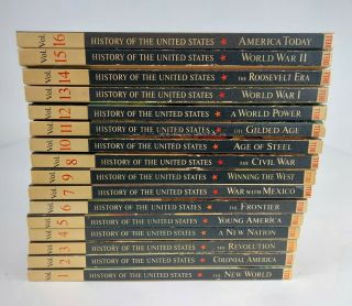 Complete Vtg Set 1 - 16 1963 American Heritage History Of The United States