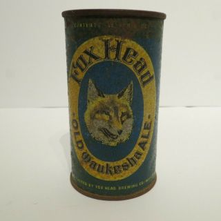 Fox Head Old Waukesha Ale Flat Top Can,  Fox Head Brewing Co.  Waukesha,  Wi