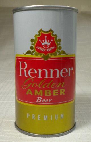 Near Renner Golden Amber Beer Can.  Renner Co.  Fort Wayne,  Ind.  12 Oz.
