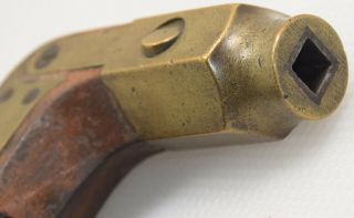 Vintage Moulson Brothers (Sheffield) Brass Plated Beech Wood Bit Brace (K223) 3