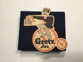 Gretz Brewing Co.  Vintage Beer Coaster,  Philadelphia Pa.  Ec