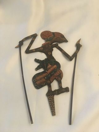 Vintage Indonesian Shadow Puppet Wayang Kulit - Great Detail