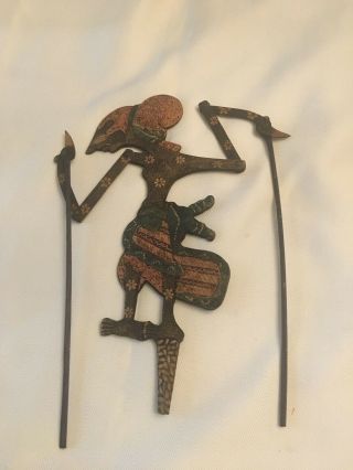 Vintage Indonesian Shadow Puppet Wayang Kulit - Great Detail 3