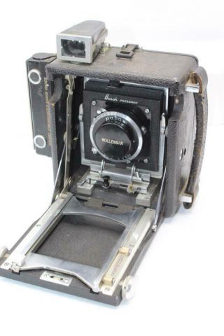 Vintage Busch Pressman Model D 4x5 Camera W/ Vue - Focus Rangefinder