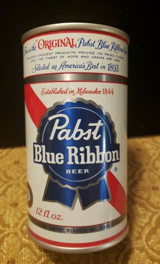 Vintage Pabst Blue Ribbon Beer Can Bank 12 Oz.  Pabst Breweries Milwaukee,  Wi Nos