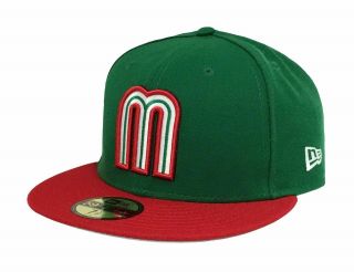 Era 59fifty Cap Mexico World Baseball Classic Fitted Hat Green 7 7/8 62.  5 Cm