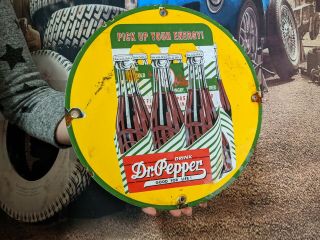 Old Vintage Dated 1940 Drink Dr.  Pepper Good For Life Porcelain Soda Sign Coke