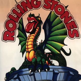 Rolling Stones Vintage 2002 40 Licks World Tour Concert Fleece Blanket 60 X 50