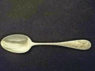 Sterling Silver Souvenir Demitasse Spoon,  " Nantucket ",  Cape Cod,  Massachusetts