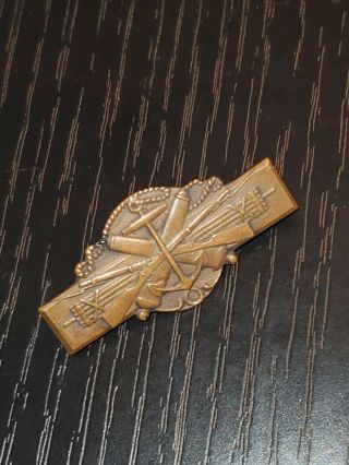 Wwi Usn Us Army Officer Infantry Artillery Badge Insignia Pin Rare