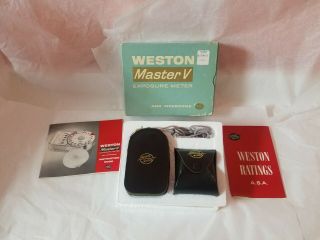 Weston Master V Exposure Meter Model S461 - 5 Made In Great Britain Vintage