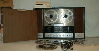 Vintage Wards Airline Solid State Stereo Recorder Reel To Reel Gen - 3687 - A