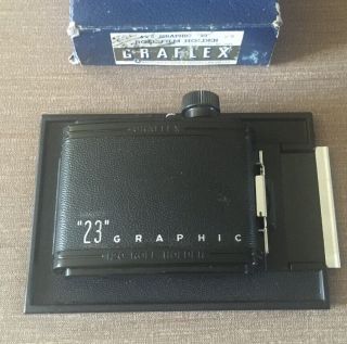 Vintage 4x5 Graflex “23” Roll Film Holder