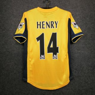Henry Arsenal 1999/2000 Retro Soccer Jersey Vintage Football Classic Shirts L