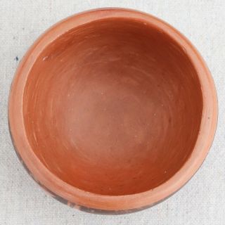 Vintage Native American Hopi Pueblo Burnished Pottery Bowl Vessel Signed ACC 3